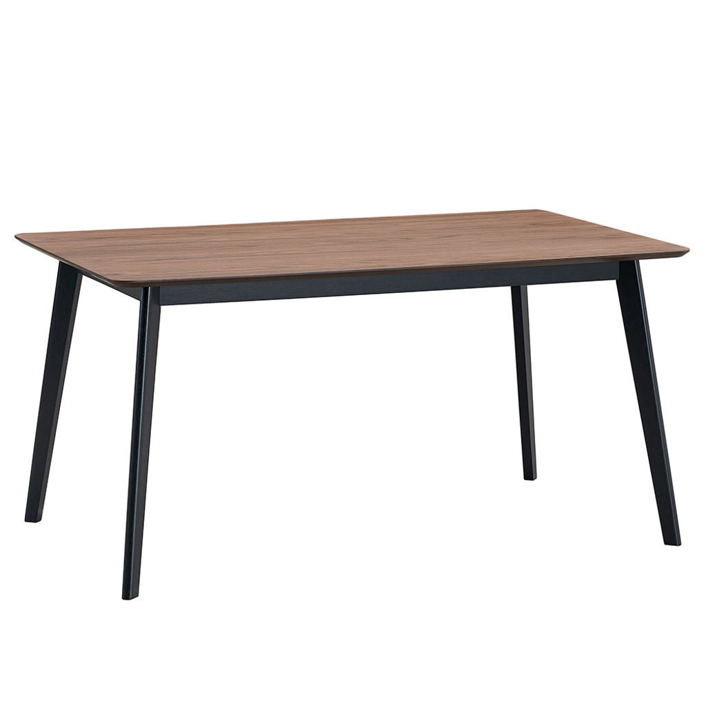 Rebi - Dining Table - Walnut & Black