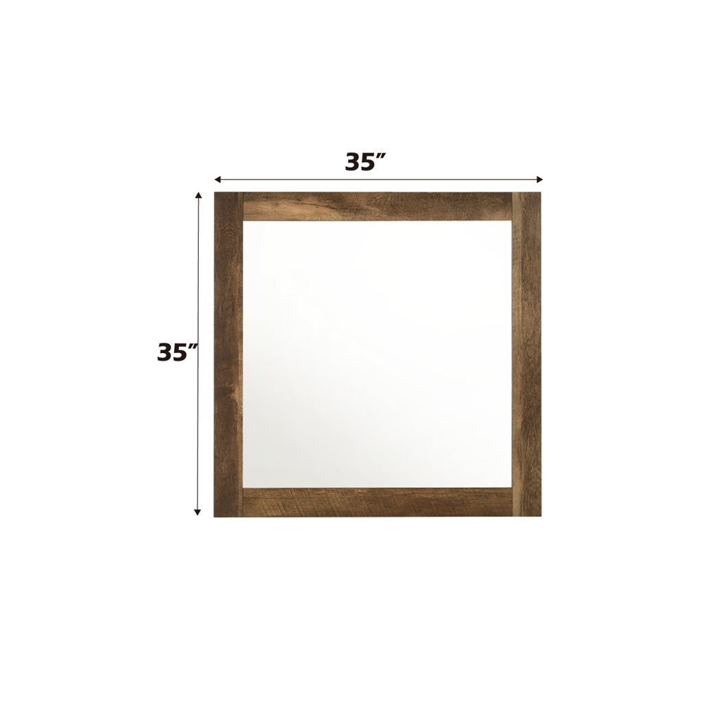 Morales - Mirror - Rustic Oak