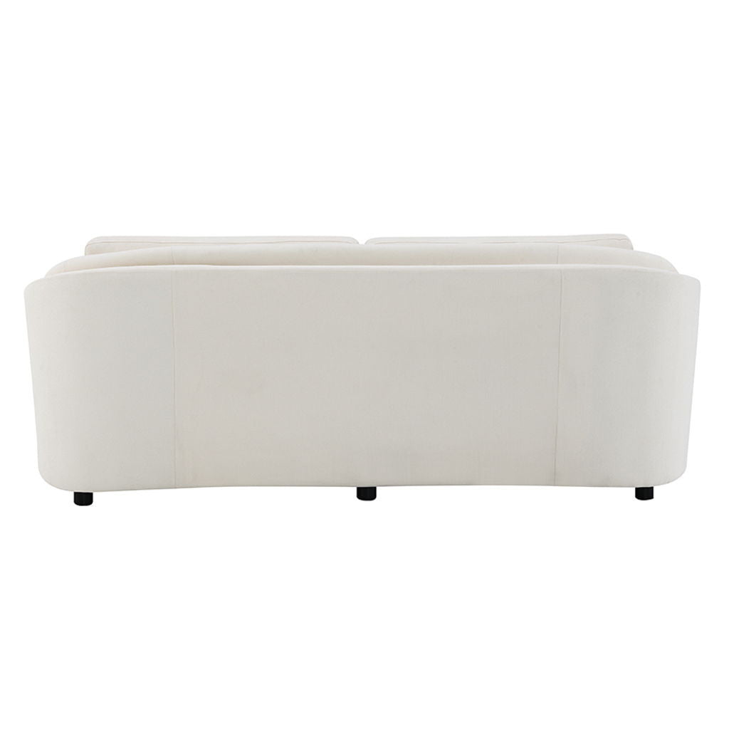 Mariko - Sofa With 2 Pillows - Beige Linen