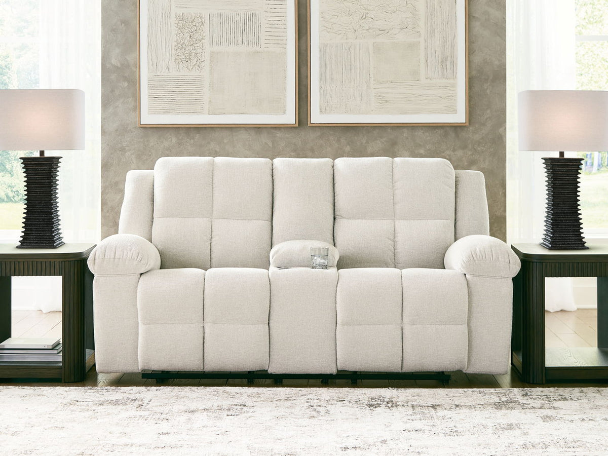 Orlen - Double Reclining Loveseat With Console - Winter