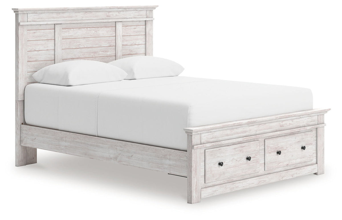 Makidern - Panel Storage Bed