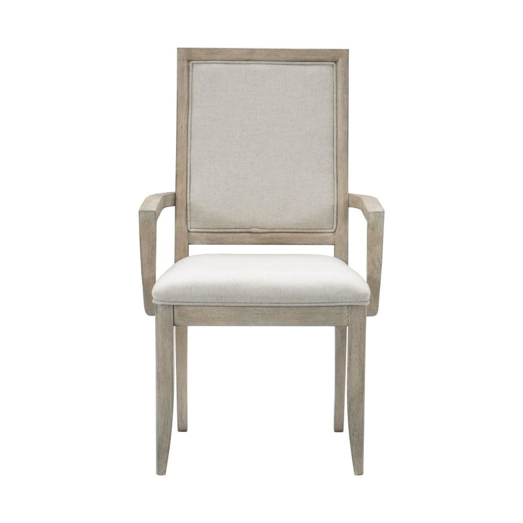 McKewen - Arm Chair (Set of 2) - White / Gray