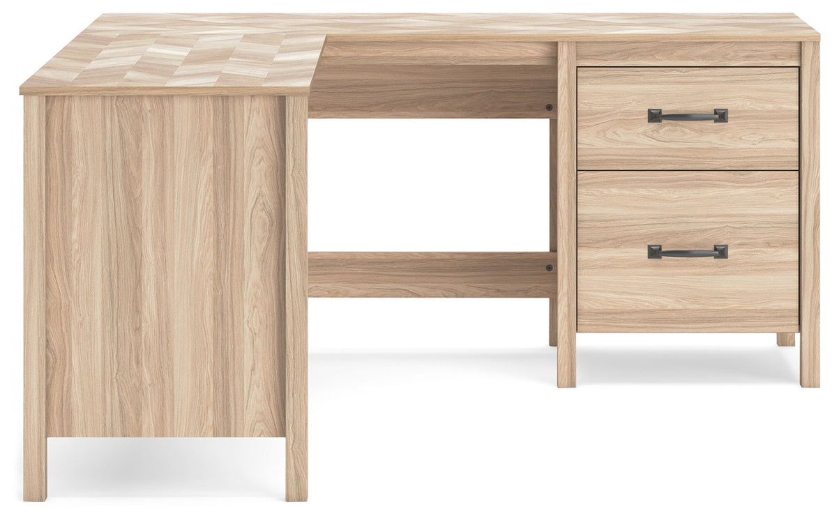 Battelle - 60" Home Office Desk With Return - Tan