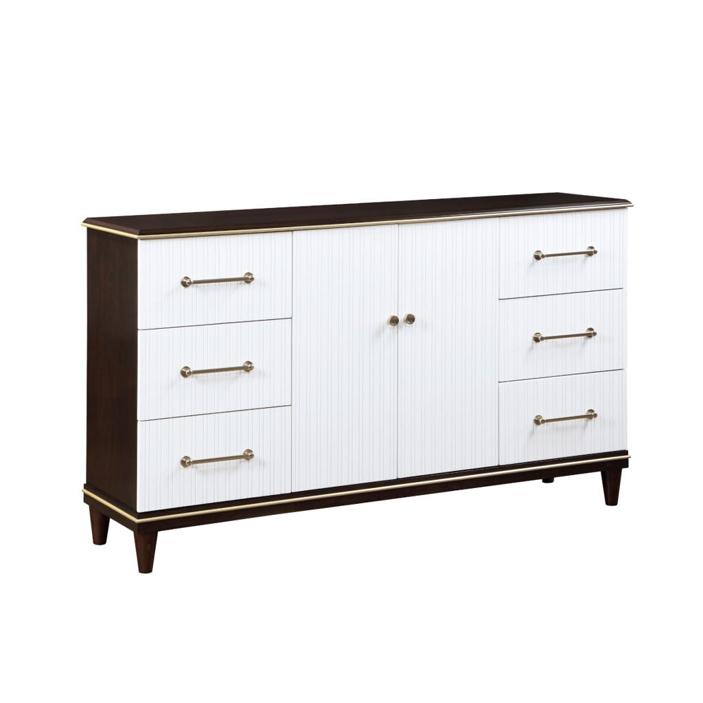 Niles - Dresser - White / Cherry