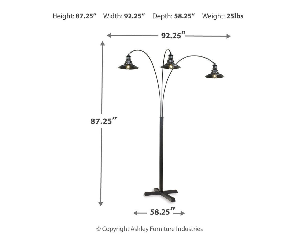 Sheriel - Metal Arc Lamp - Black
