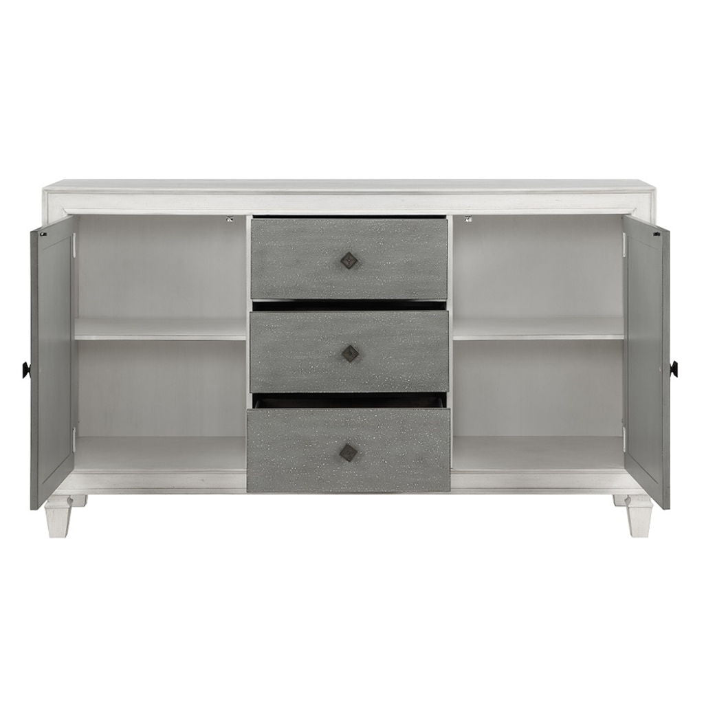 Katia - Server - Rustic Gray & Weathered White