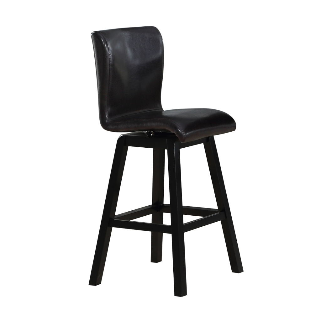 Hillshaw - Swivel Pub Height Chair (Set of 2) - Dark Brown