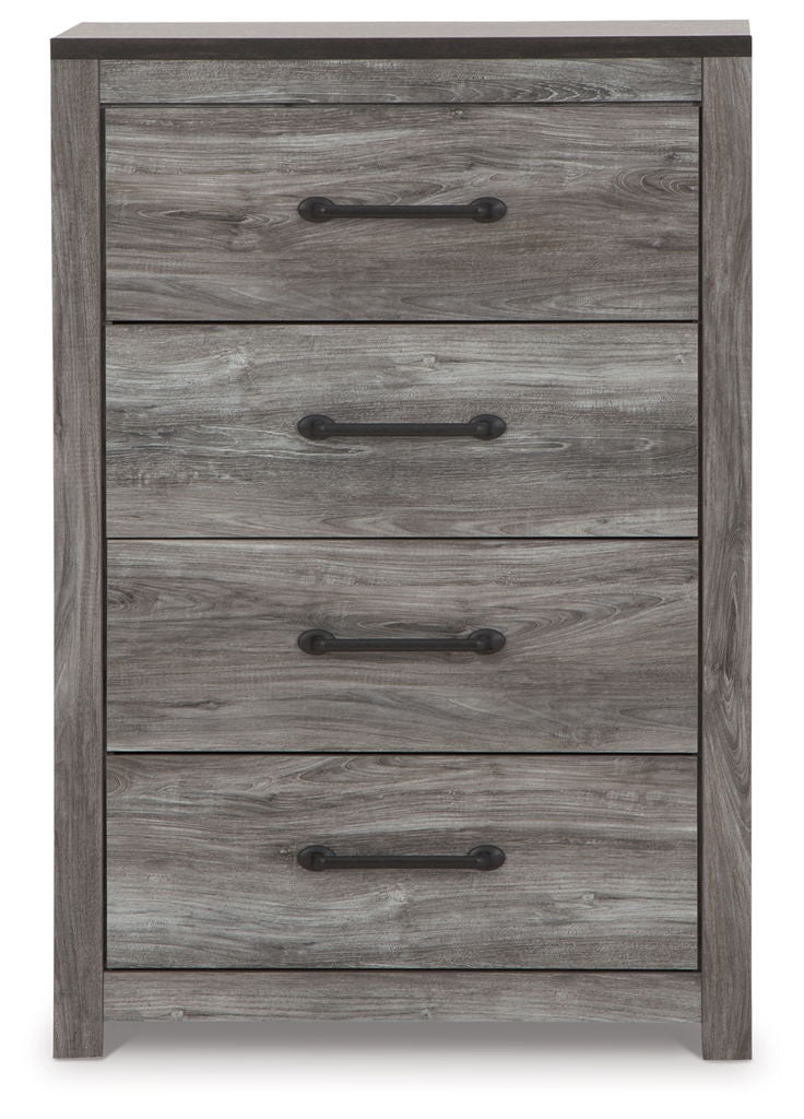 Bronyan - Four Drawer Chest - Dark Gray