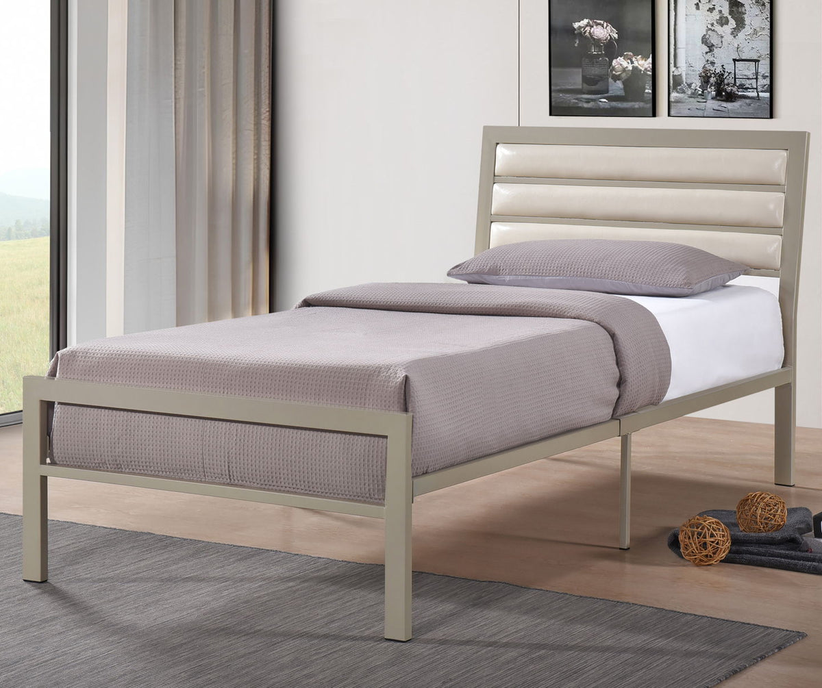 SALADO Gold Metal 38" Height Platform Bed