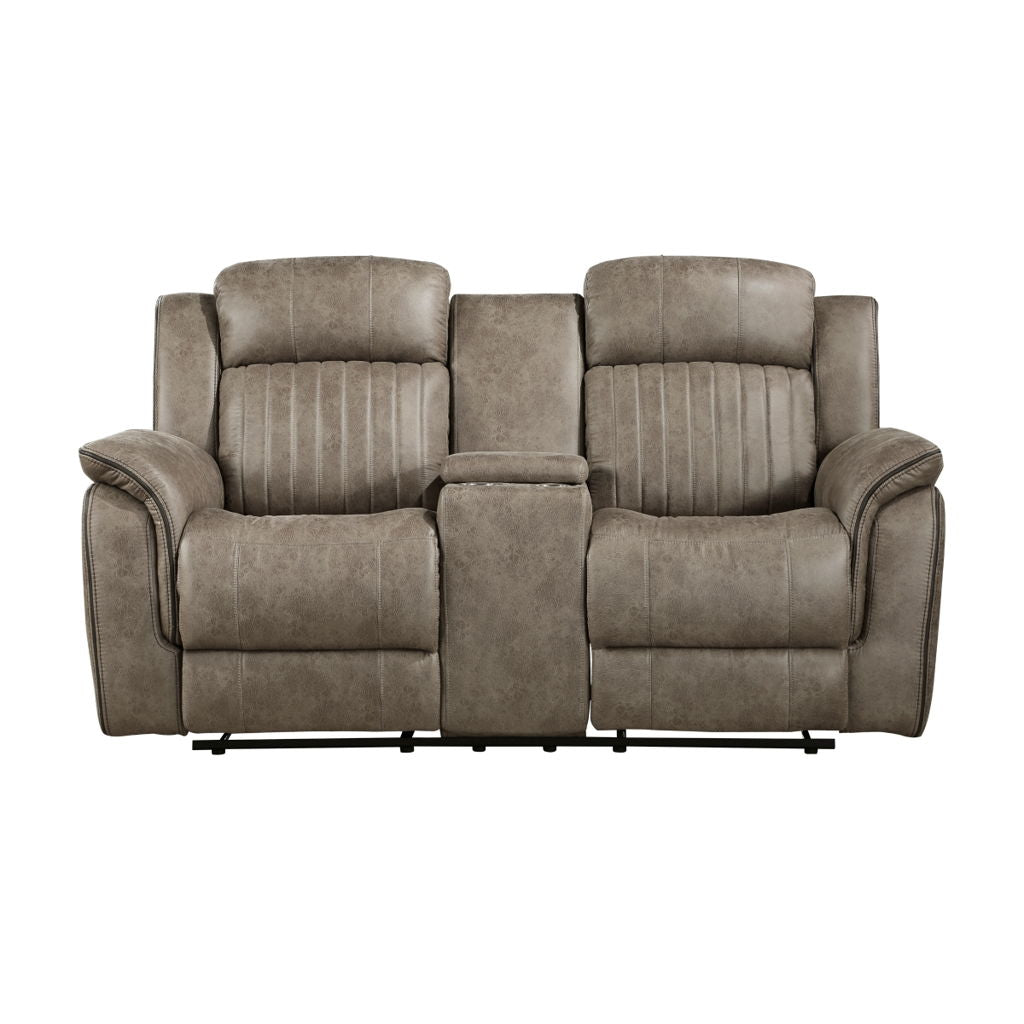 Centeroak - Double Reclining Loveseat With Center Console