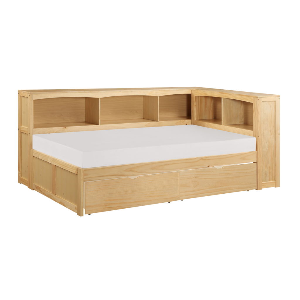 Bartly - Bookcase Corner Bed