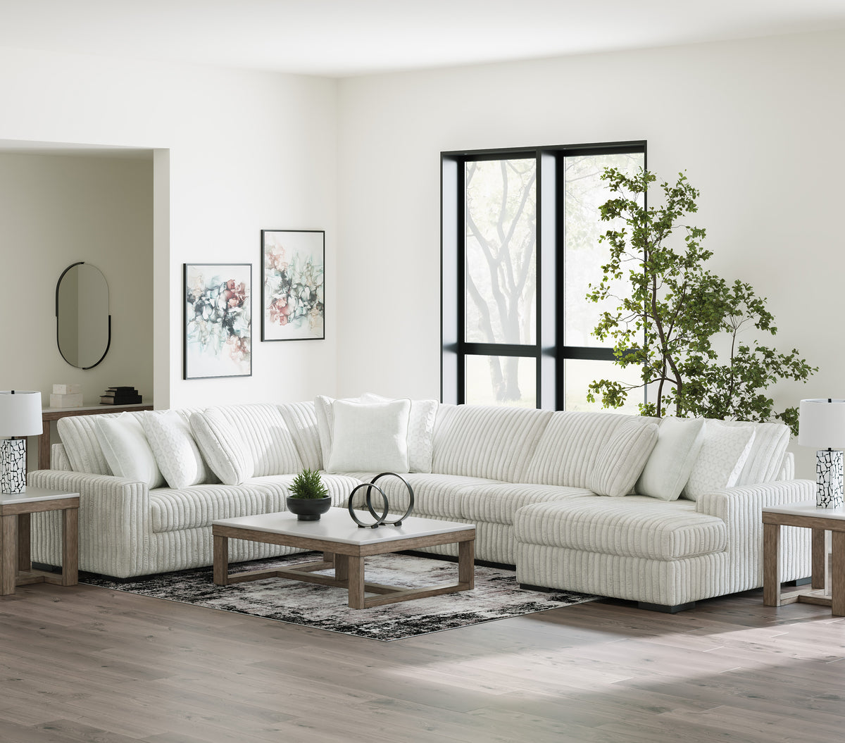 LUXEMBURG Alloy 174" x 133" Modular Sectional with Chaise