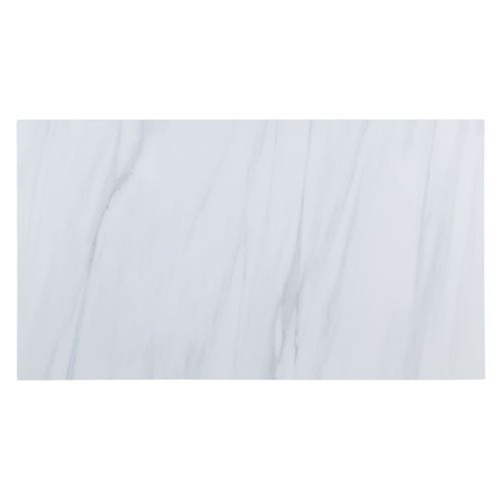 Gauri - Kitchen Island - Marble Top Top & Gray Oak
