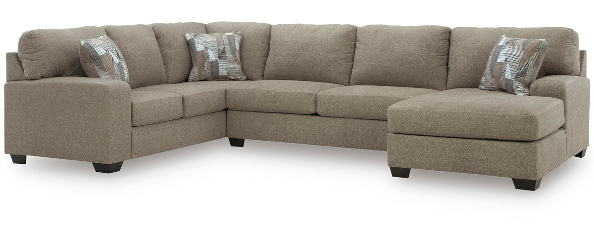 KAXIM Light Brown 142" x 93" Oversized Sectional