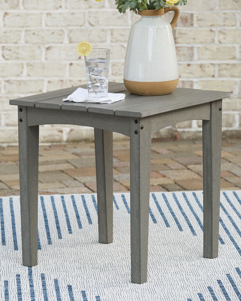 Visola - Square End Table - Gray