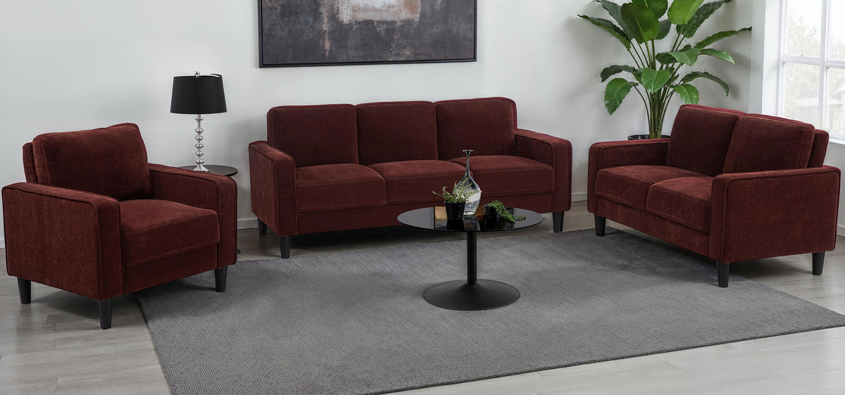PORTIA Red Sofa & Loveseat (RTA)
