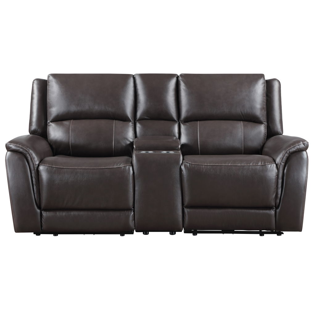 Alexandria - Power Reclining Console Loveseat