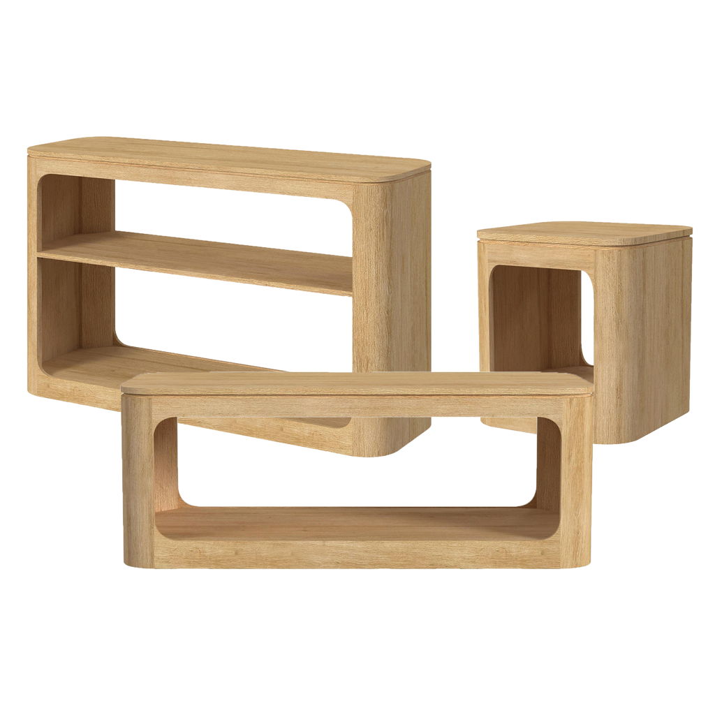 Rogen Rustic - Occasional Table Set
