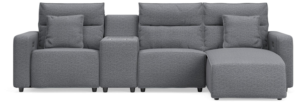 Modmax II - Reclining Sectional - Salt And Pepper