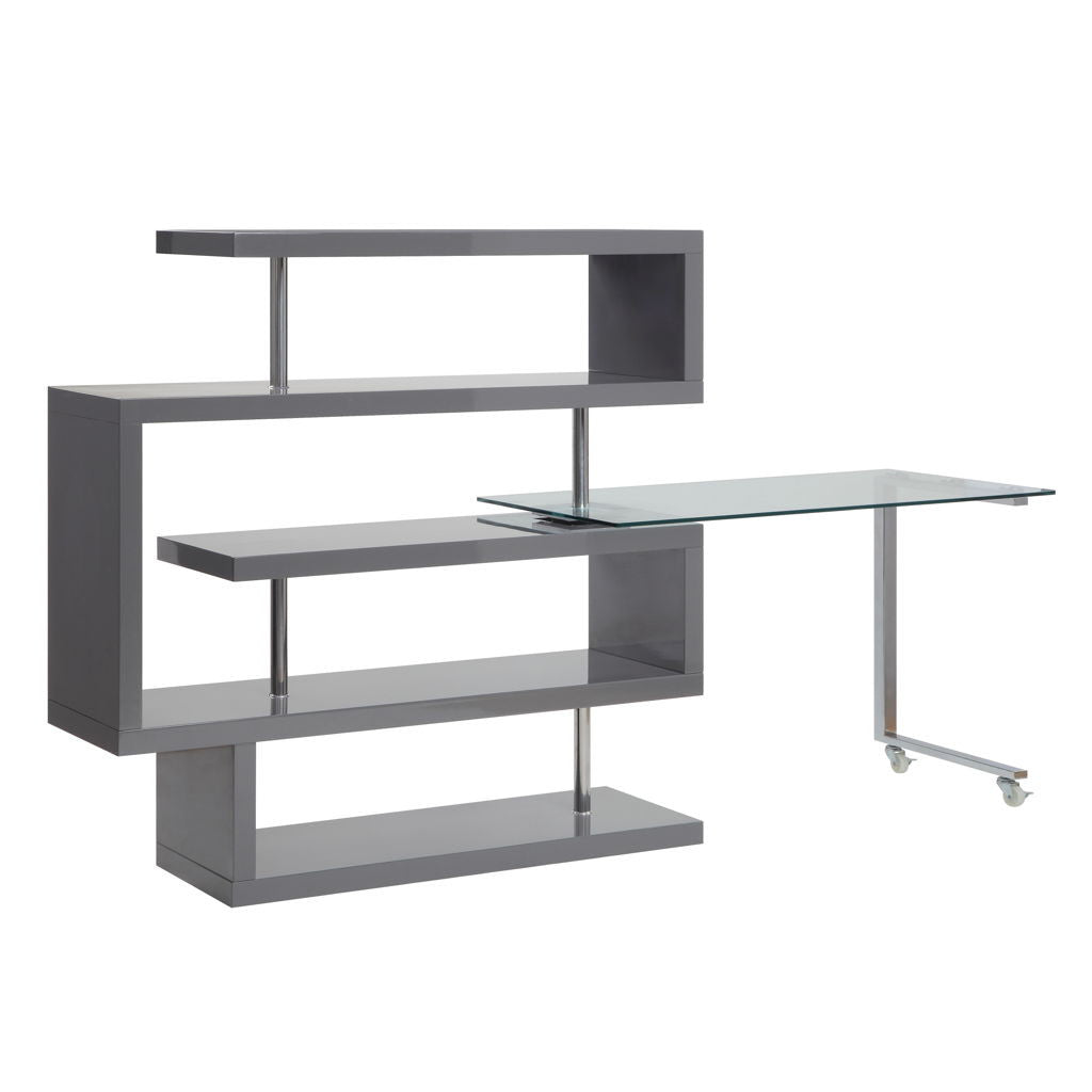 Buck II - Writing Desk With Bookshelf