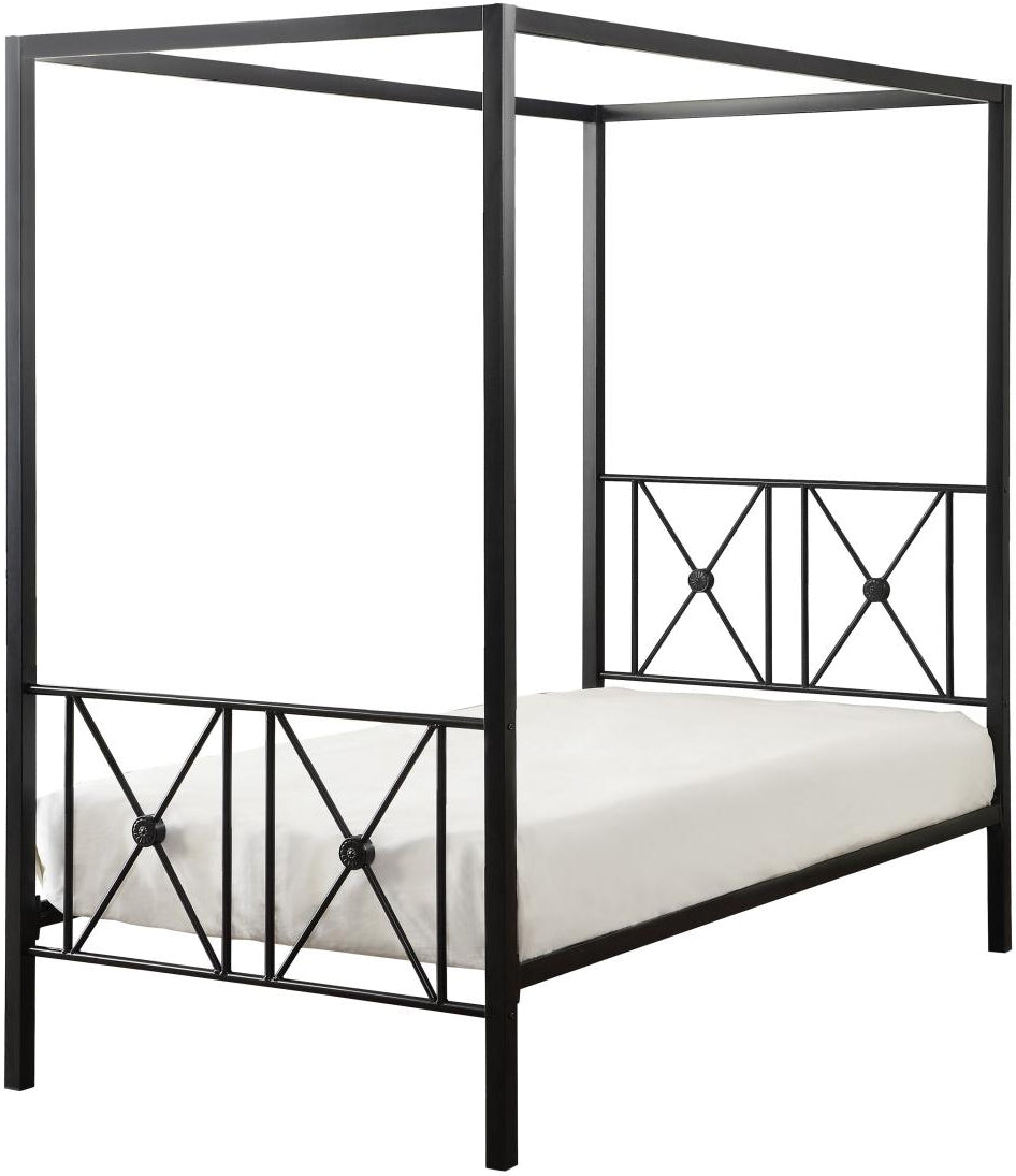 Glenda Black Metal X Shape Canopy