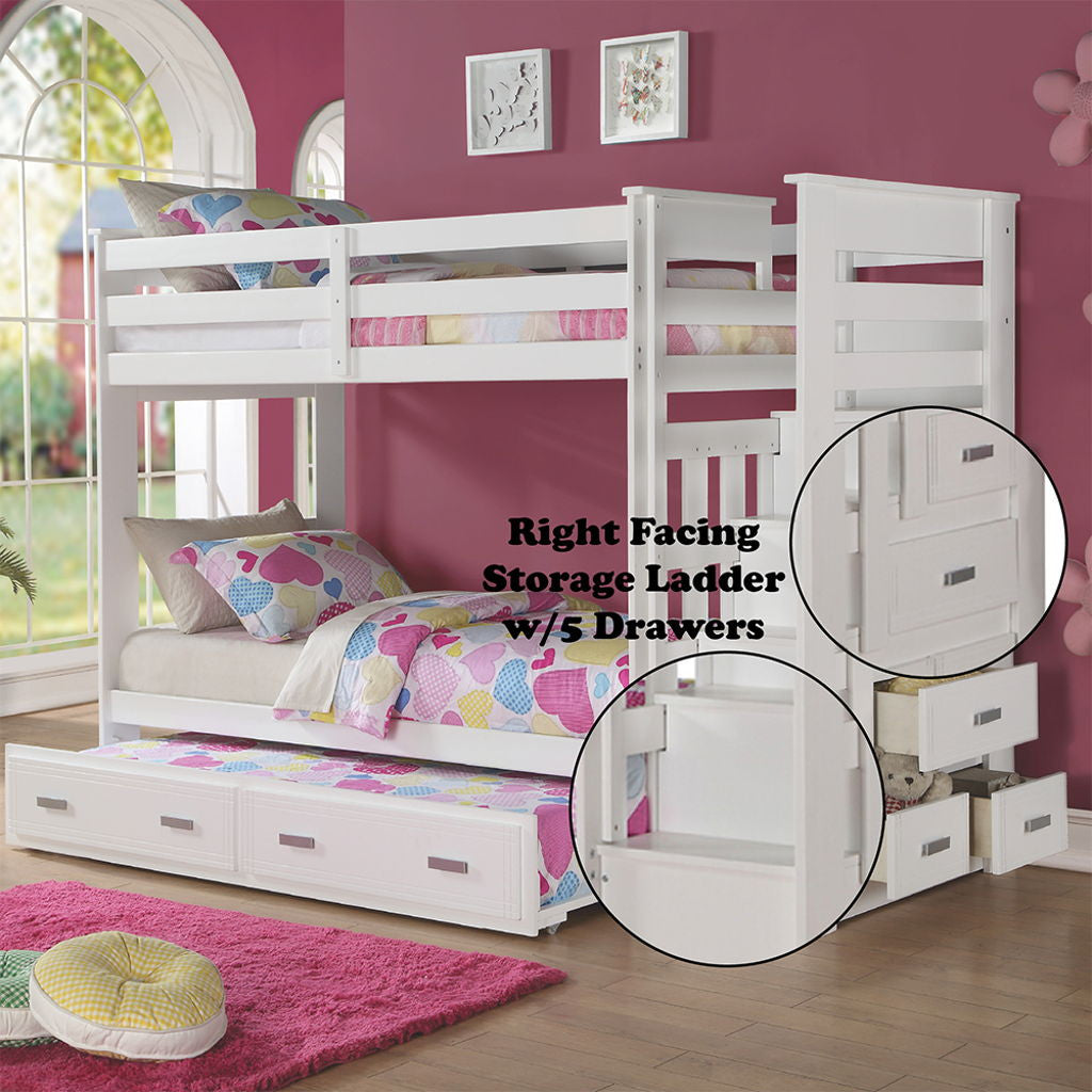Allentown - Bunk Bed w/Storage Ladder & Trundle