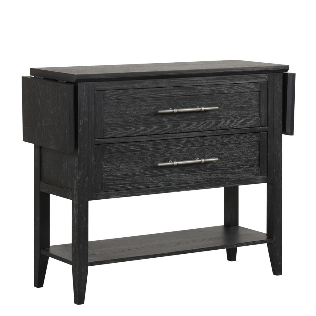 Sable Crest - Drop Leaf Server - Black
