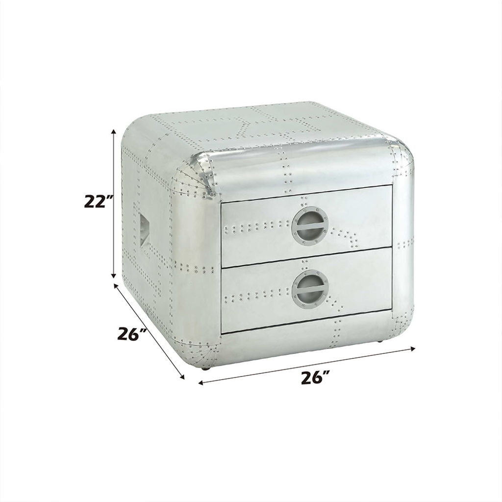 Brancaster - 22" End Table - Aluminum