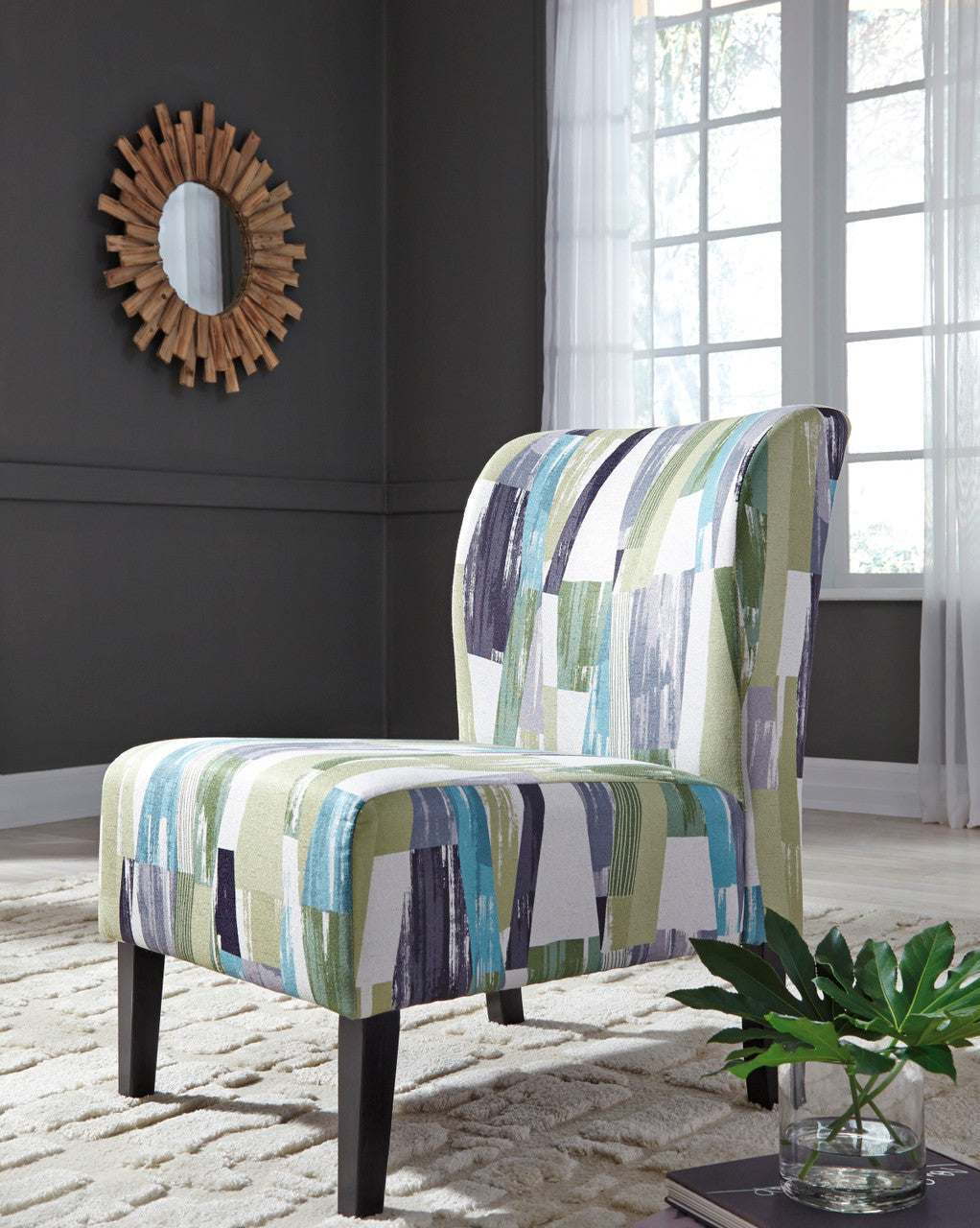 ALETHA Geometric 22" Wide Accent Chair