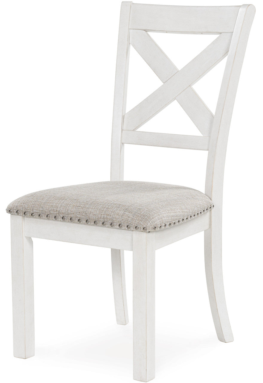 ALPINE White 8 Piece Dining Height Set