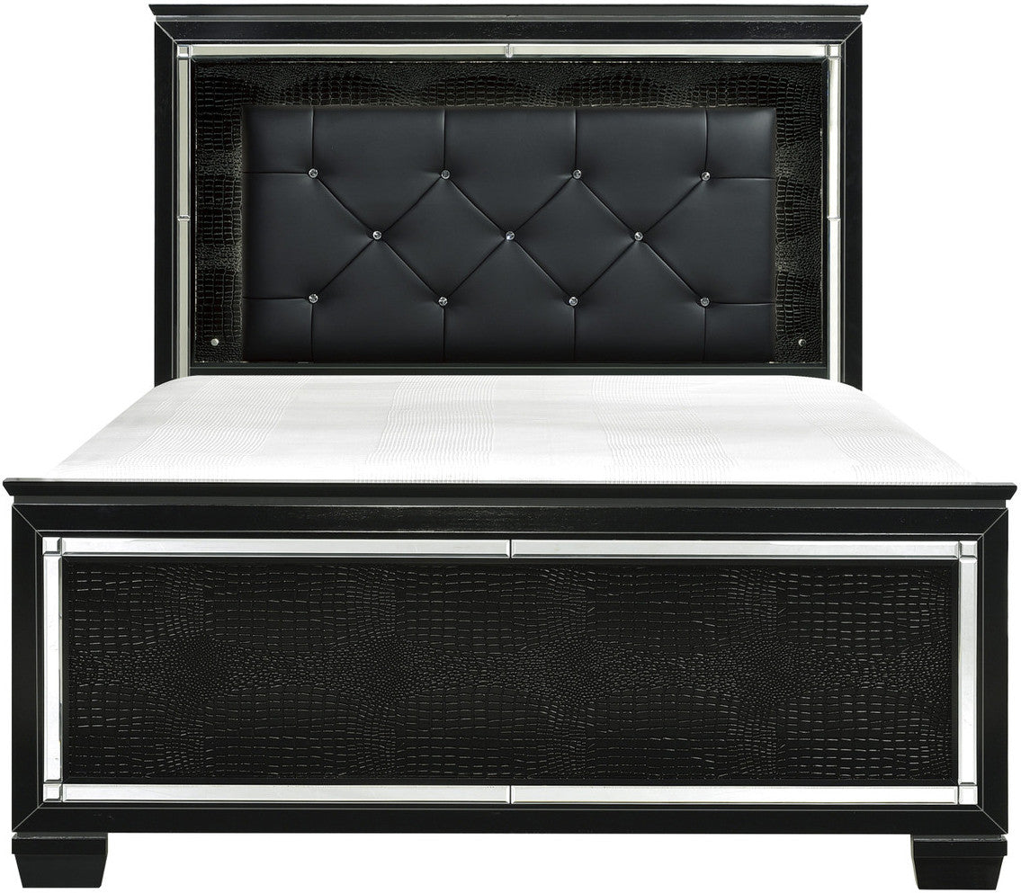 ANNIE Black 60" Height LED Lighted Bed