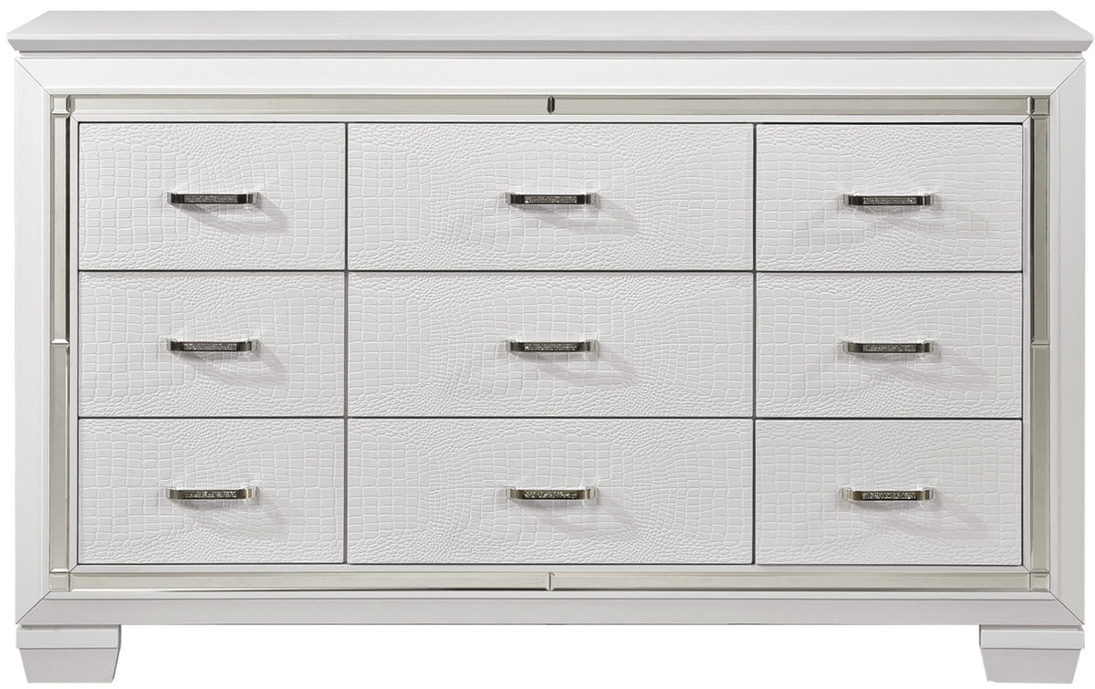 ANNIE White 64" x 39" Lighted Dresser