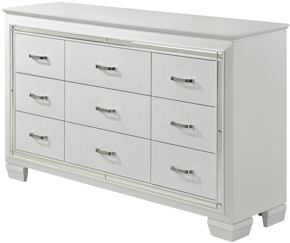 ANNIE White 64" x 39" Lighted Dresser