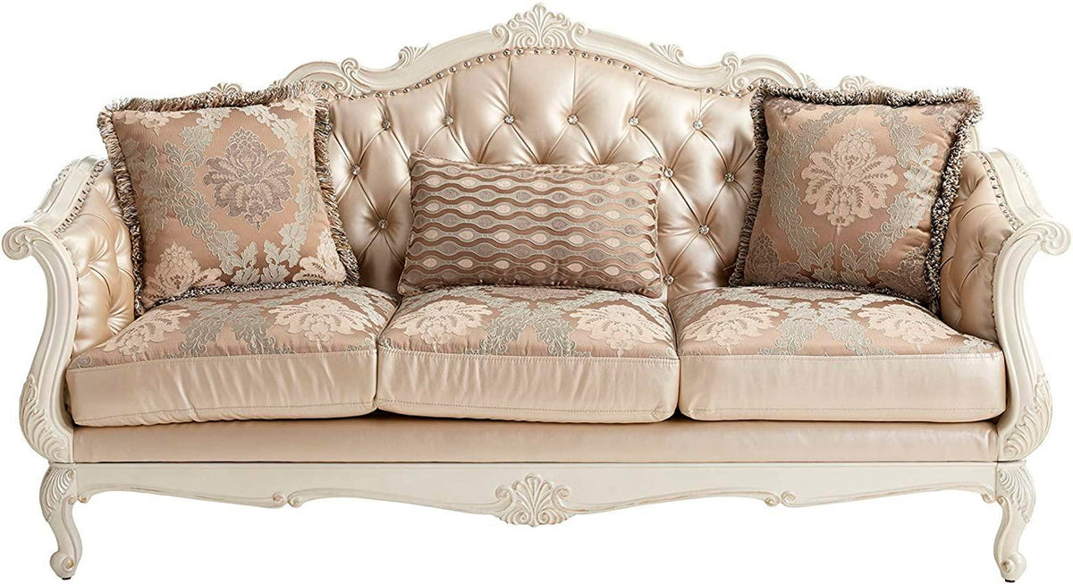 ANTOINETTE Pearl 84" Wide Sofa