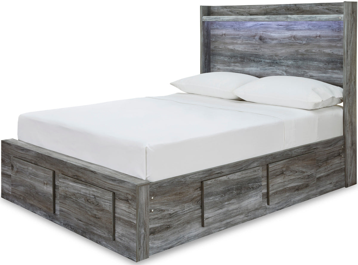 APTON Gray 52" Height Storage Platform Bed