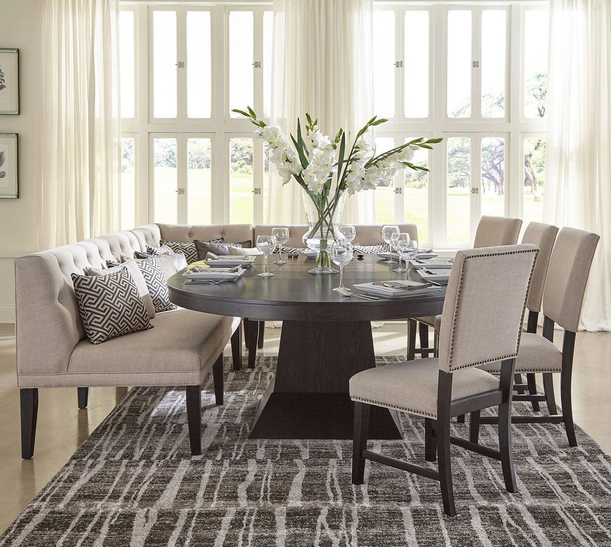 ARINN 8 Piece Dining Set with 4 Side Chairs