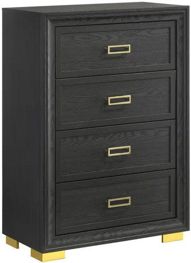 ATKINS Black & Gold 33" x 46" Chest
