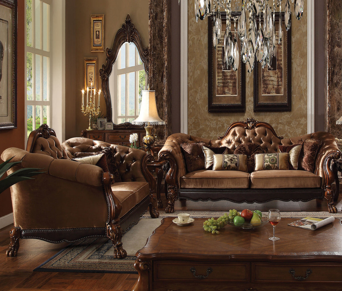 ACKERLEY Brown Sofa & Loveseat
