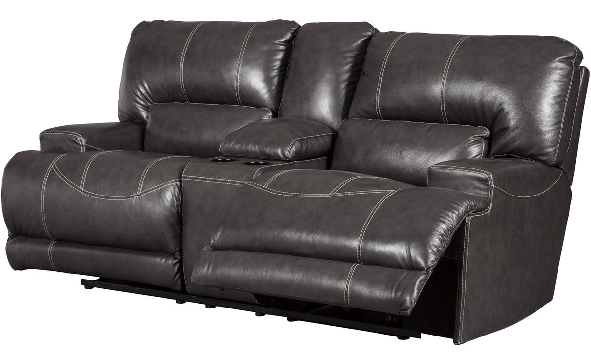 Admiral Top-Grain Leather Reclining Loveseat