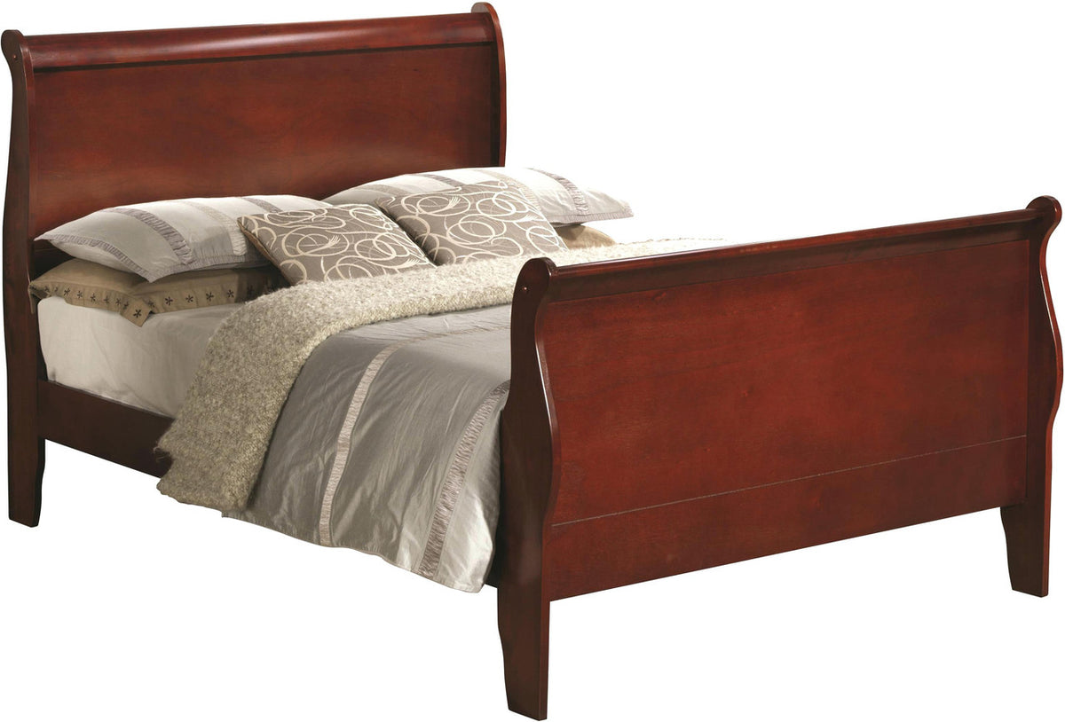 Adolphus Cherry Sleigh Bed