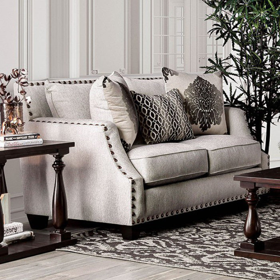 Adorjan Beige Loveseat