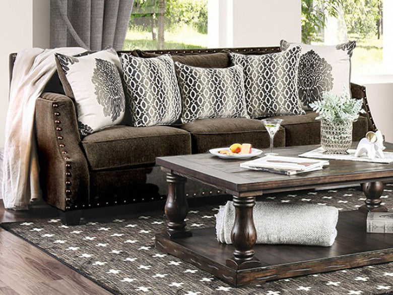 Adorjan Brown Sofa