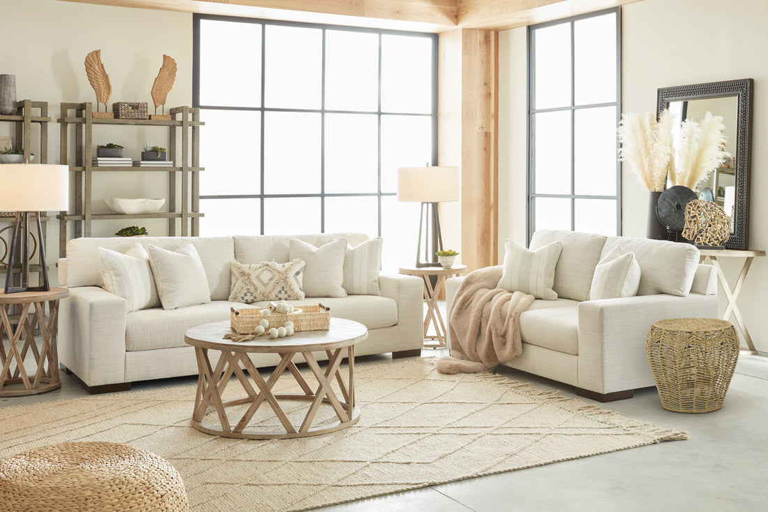 Aiday Beige Sofa & Loveseat