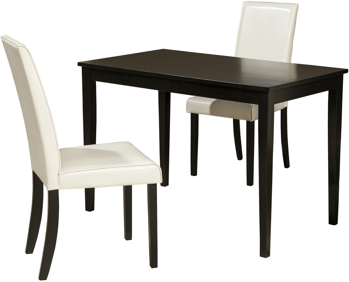 ALFREDO Ivory 3 Piece Dining Set