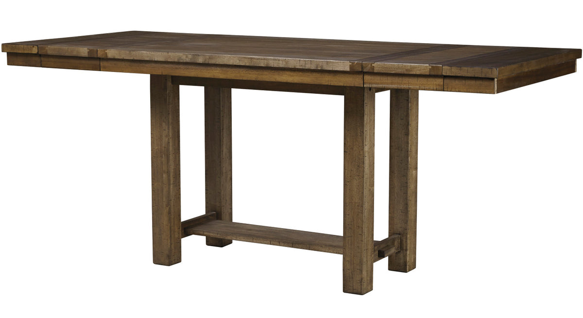 ALPINE Brown 9 Piece Counter Height Set