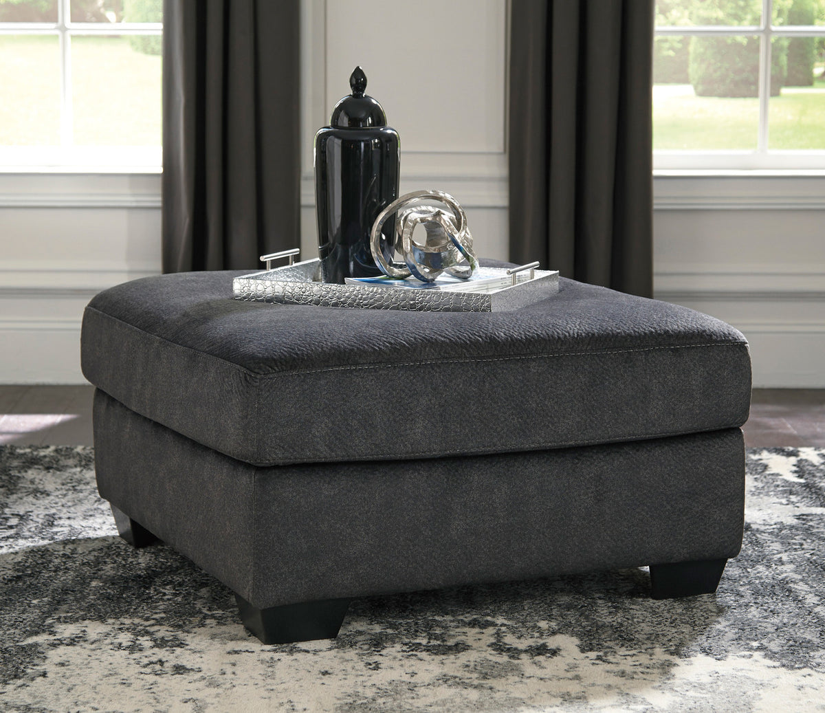 Alven Granite Ottoman
