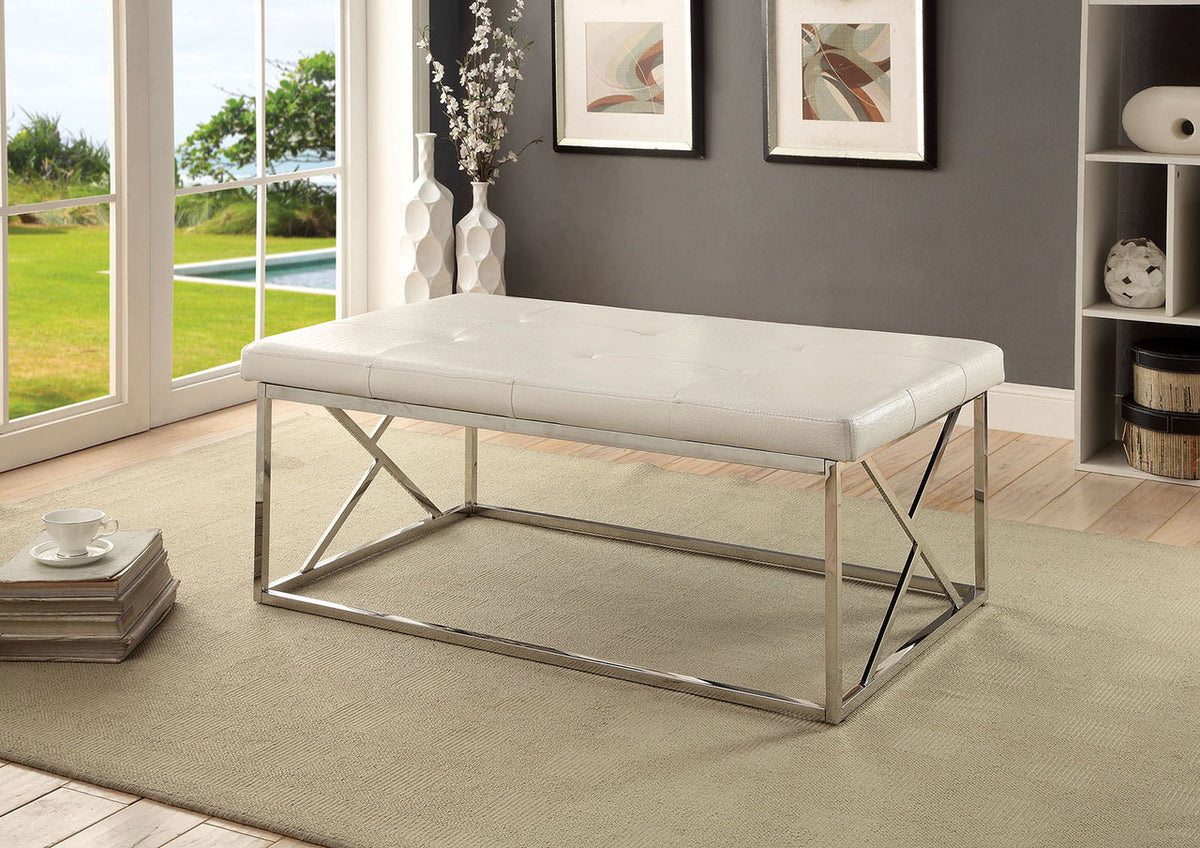 Andes White Crocodile Bench