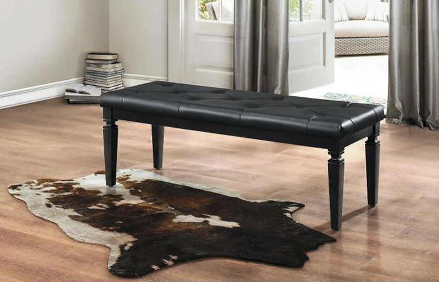 ANNIE Black 54" Wide Bench