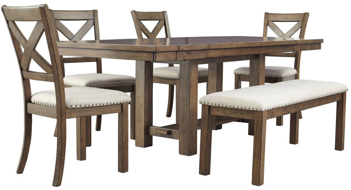 ALPINE 6 Piece Dining Set