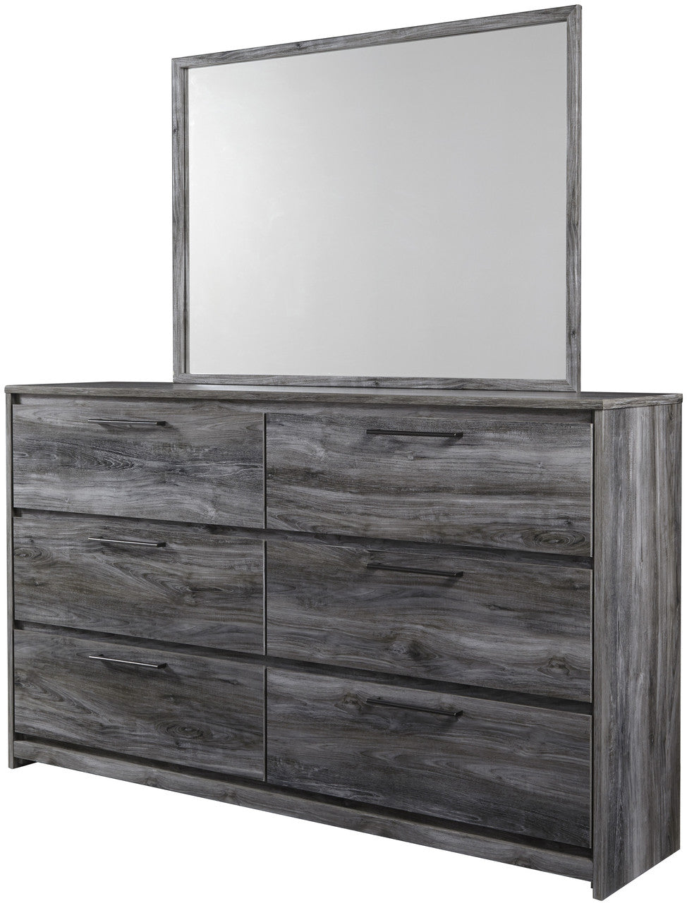 APTON Gray 62" Wide x 69" Height Dresser & Mirror